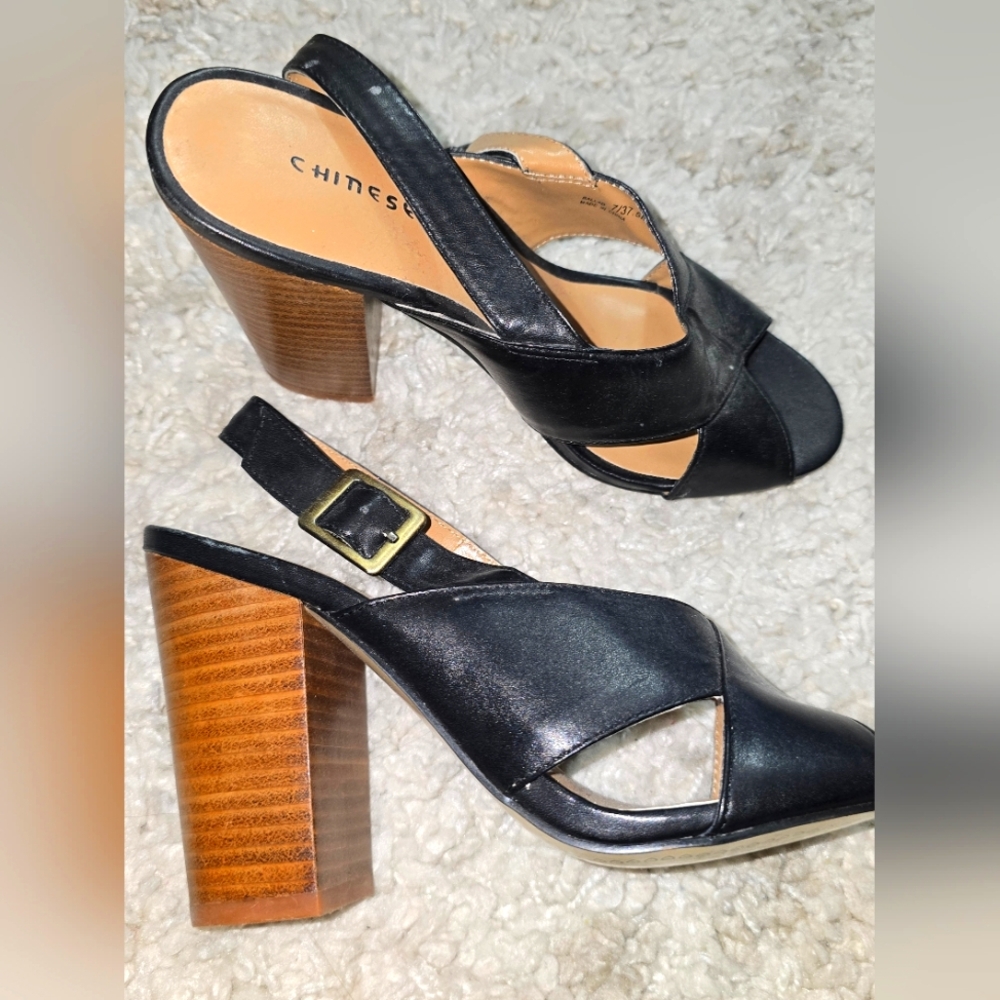 NEW Chinese Laundry Black Women's Heeled Sandals